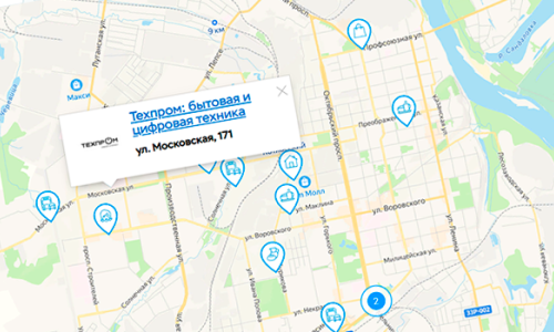 Замена иконок - меток на картах в нашем городском портале